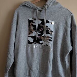 Calvin Klein Hoodie with Reversible Sequin Patch